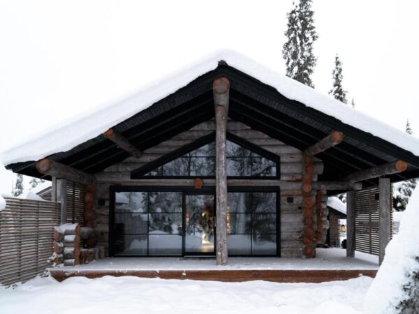 Loghouse Villa Lake (winter)