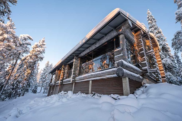 Loghouse Rytilampi (winter)